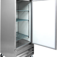 Aurora - 29″ Stainless Steel Reach-In Single Door Refrigerator with 20.5 Cu. Ft. Capacity - 59024