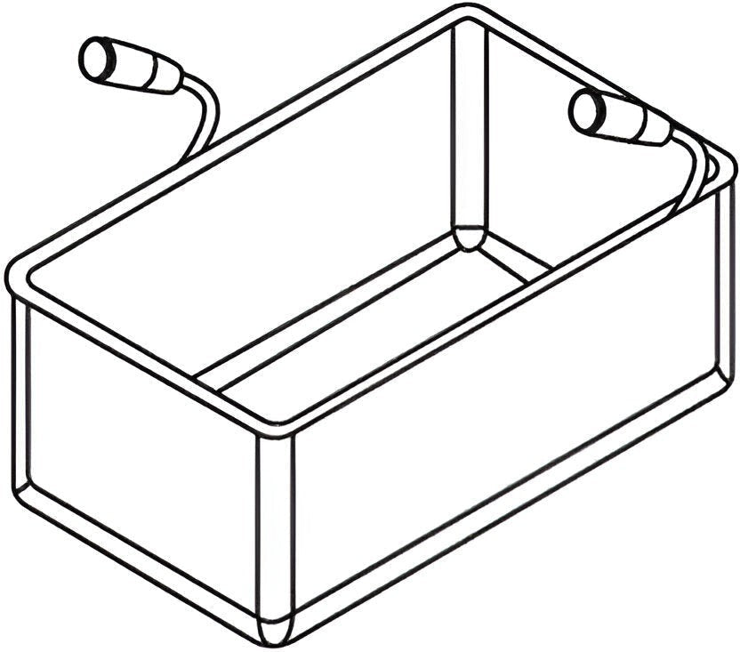 Axis - 11.42" x 19.3" x 7.88" Insert Basket For Gas Pasta Cooker - 116-0010