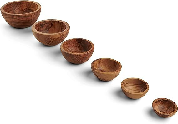 BERARD - Olivewood Bowls with Gift Box, Pack of 6 - 9670G