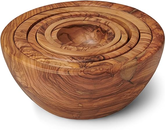 BERARD - Olivewood Bowls with Gift Box, Pack of 6 - 9670G