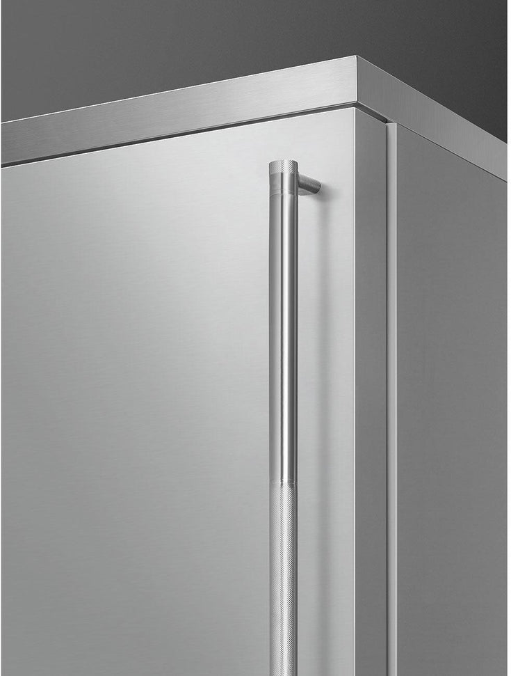Smeg - 27" Bottom Mount Stainless Steel Left Hinge Fridge with Pro Handles - BM27ULX