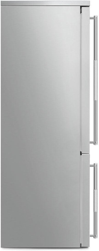 Smeg - 27" Bottom Mount Stainless Steel Left Hinge Fridge with Pro Handles - BM27ULX
