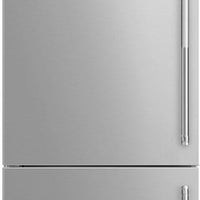 Smeg - 27" Bottom Mount Stainless Steel Left Hinge Fridge with Pro Handles - BM27ULX