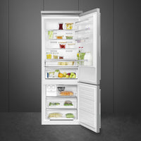 Smeg - 27" Bottom Mount Stainless Steel Right Hinge Fridge with Pro Handles - BM27URX