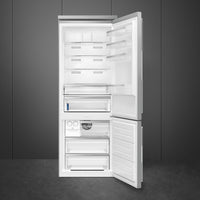 Smeg - 27" Bottom Mount Stainless Steel Right Hinge Fridge with Pro Handles - BM27URX