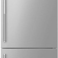 Smeg - 27" Bottom Mount Stainless Steel Right Hinge Fridge with Pro Handles - BM27URX