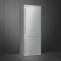Smeg - 27" Bottom Mount Stainless Steel Right Hinge Fridge with Pro Handles - BM27URX