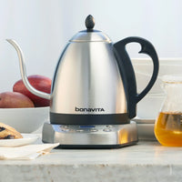 Bonavita - Interurban 1 L Variable Temperature Stainless Steel Gooseneck Electric Kettle - BV07002US