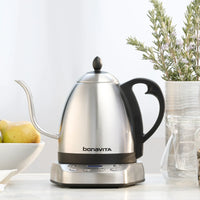 Bonavita - Interurban 1 L Variable Temperature Stainless Steel Gooseneck Electric Kettle - BV07002US
