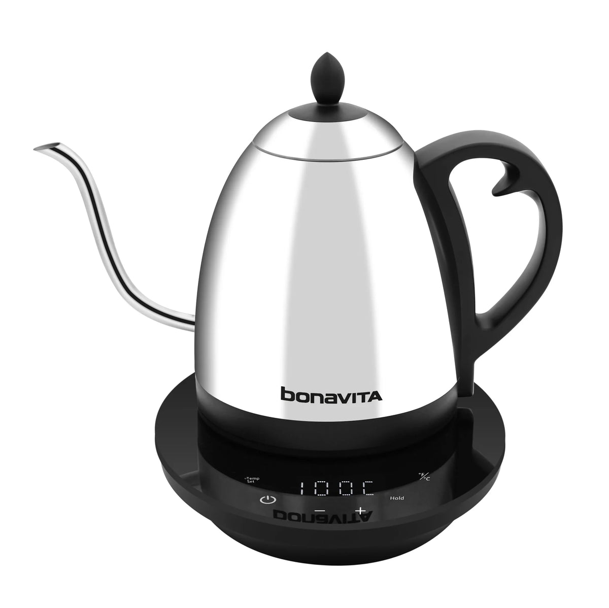 Bonavita - Cosmopolitan 1 L Variable Temperature Polished Stainless Steel Gooseneck Kettle - 2024GT-HG
