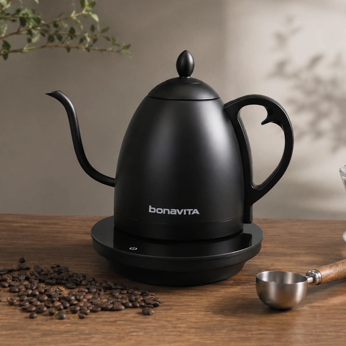 Bonavita - Cosmopolitan 1 L Variable Temperature Black Gooseneck Kettle - BVK2024GT-MB