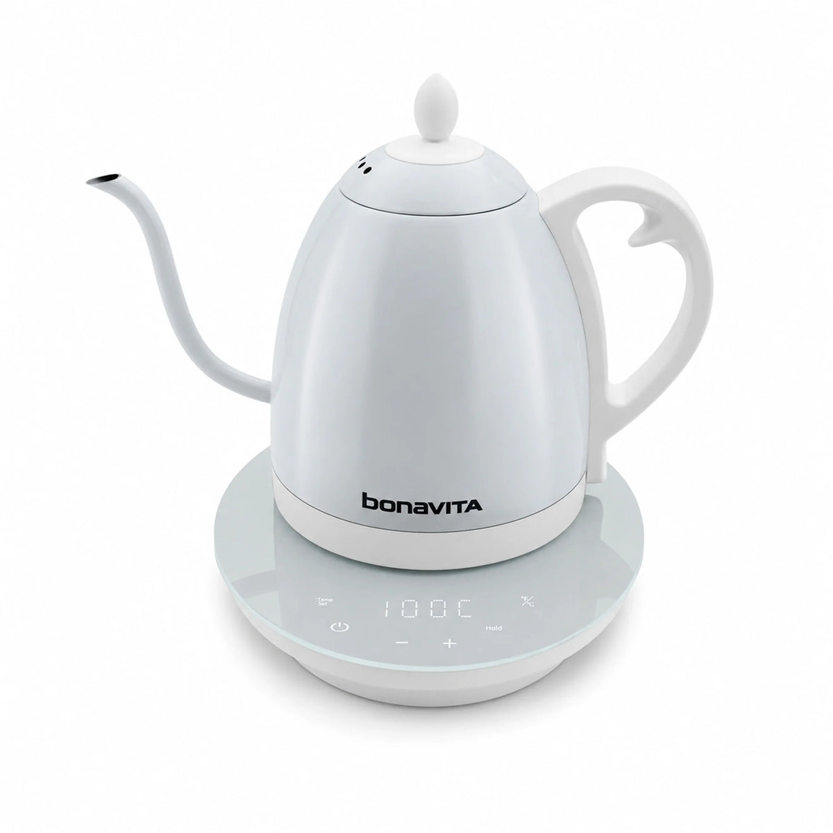 Bonavita - Cosmopolitan 1 L Variable Temperature White Gooseneck Kettle - BVK2024GT-WT