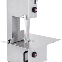 Bakemax - 1 HP Stainless Steel Countertop Electric Frozen Bone/Meat Saw - BMCBS01