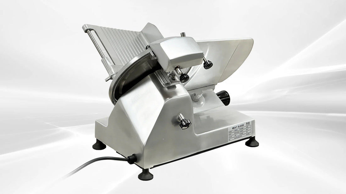 Bakemax - 10" Commercial Countertop Gravity Feed Meat Slicer - BMMSM10