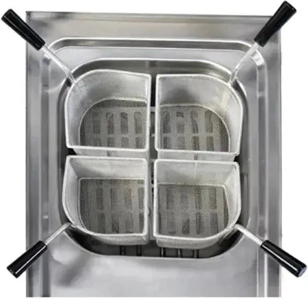 Bakemax - 10 Liters Stainless Steel Countertop Electric Pasta Cooker - BM6ME010