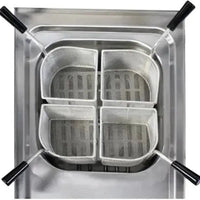 Bakemax - 10 Liters Stainless Steel Countertop Electric Pasta Cooker - BM6ME010