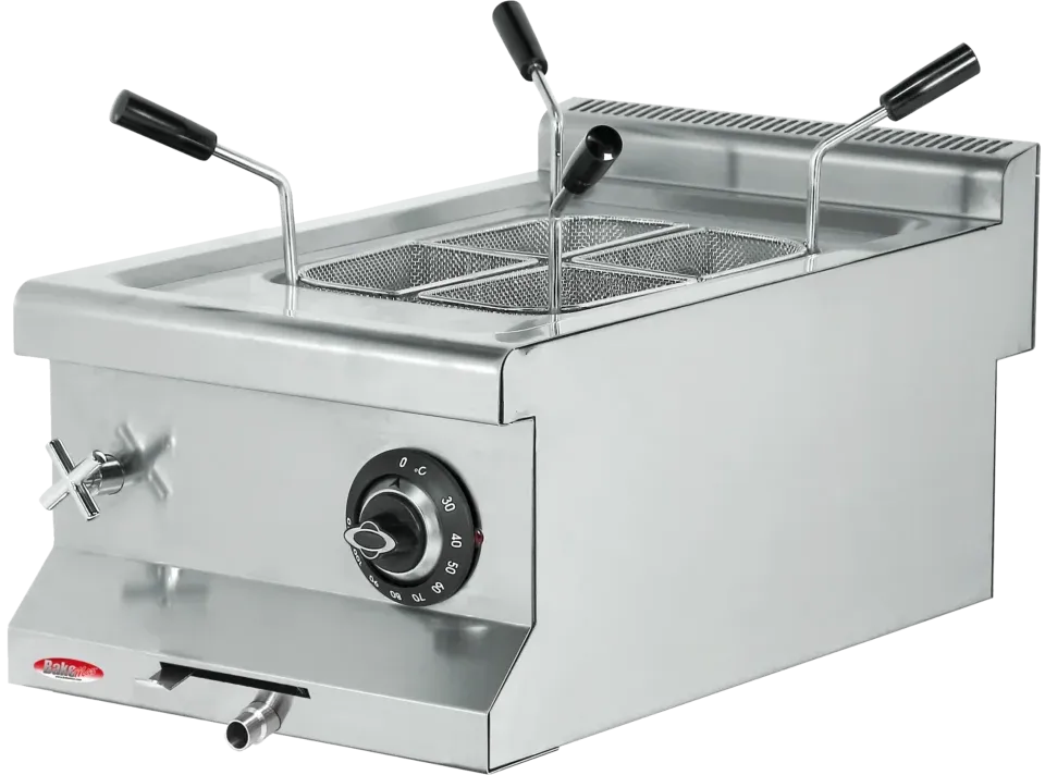 Bakemax - 10 Liters Stainless Steel Countertop Electric Pasta Cooker - BM6ME010