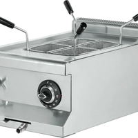 Bakemax - 10 Liters Stainless Steel Countertop Electric Pasta Cooker - BM6ME010