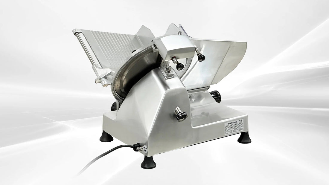 Bakemax - 12" Commercial Countertop Gravity Feed Meat Slicer - BMMSM12