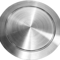 Bakemax - 120V Stainless Steel Commercial Countertop Powder Coat Manual Single Heat Dough Press - BMDXASS