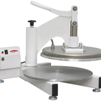 Bakemax - 120V Stainless Steel Commercial Countertop Single Upper Heat Swing Away Manual Pizza Press - BMDMS18-120