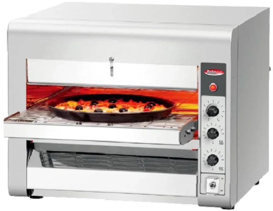 Bakemax - 14" Stainless Steel Commercial Countertop Electric Wide Conveyor Baker Pizza Oven - BMCB001