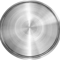 Bakemax - 220V Commercial Countertop Stainless Steel Manual Single Heat Dough Press - BMDXMSS-220