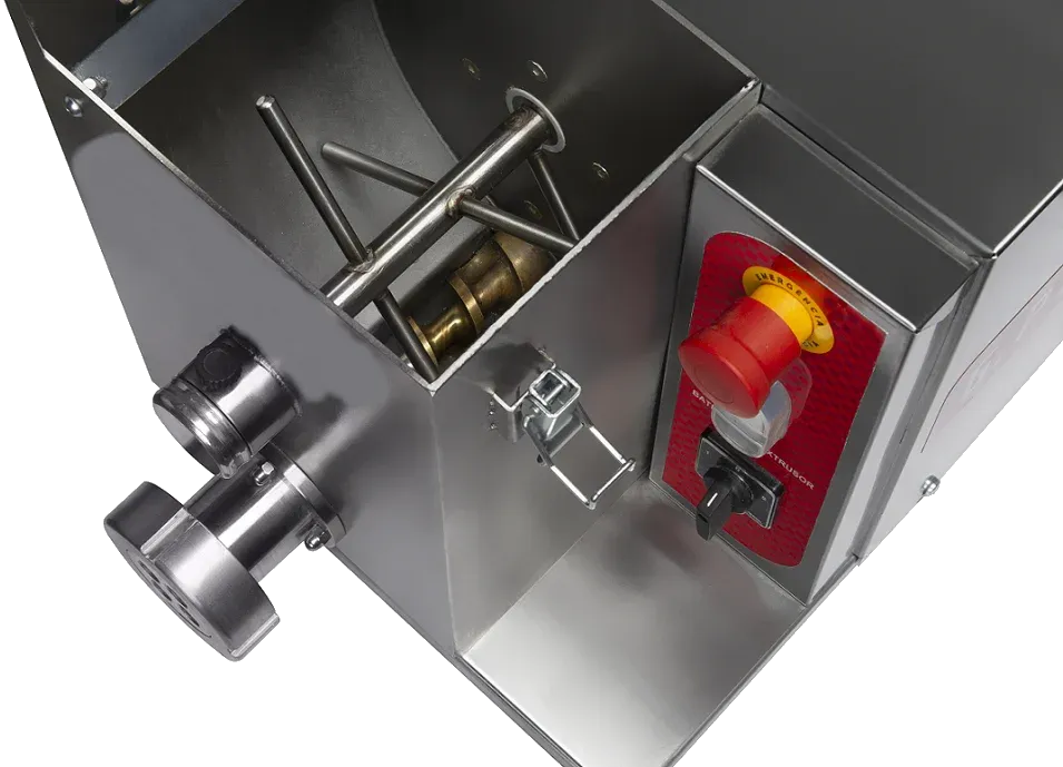 Bakemax - 22.4" Stainless Steel Countertop Pasta Dough Extruder - BMEM010