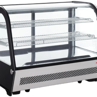 Bakemax - 35" Refrigerated Countertop Display Case with LED Lighting - BMREF35