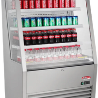 Bakemax - 36" Stainless Steel Grab and Go Refrigerated Floor Display Merchandiser - BMGGS36