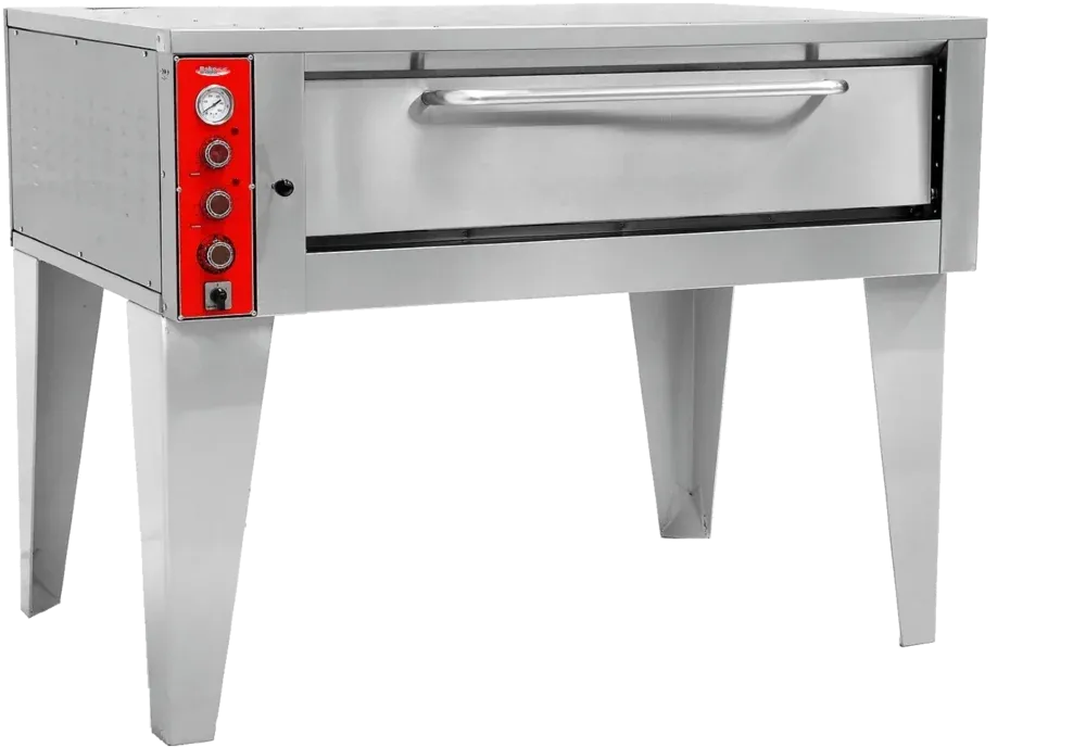 Bakemax - 51” Commercial Electric Stone Hearth Deck Pizza Oven - BMBPEB915
