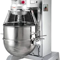 Bakemax - 60 QT 4 Speed Heavy Duty Gear Driven Countertop Planetary Mixer - BMPM060