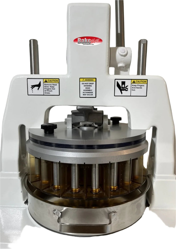 Bakemax - Commercial Countertop Manual Dough Hand Bun Divider with 9 Parts - BMDMIH09