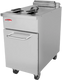 Bakemax - Commercial Electric Floor Model 75 lbs Fryer with Lift Up Element - BMPLS7FE030