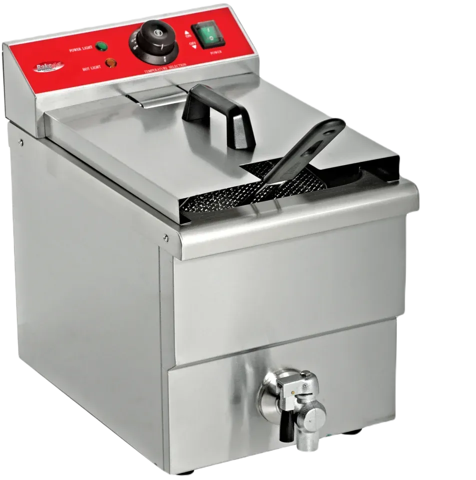 Bakemax - Countertop Single Mini Electric 6 Liter Fryer - BMFE010