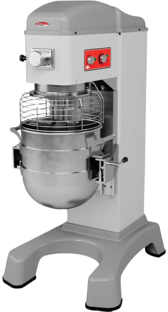 Bakemax - Floor Model 80 Qt Euro-Style Planetary Mixer with Automatic Bowl Lift - BMMK80