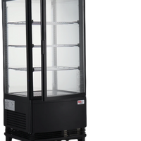 Bakemax - Refrigerated Countertop Display Case Double Door with LED Lighting - BMRCD02