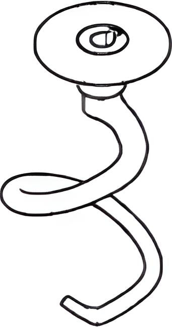 Bakemax - Replacement Dough Hook For BMPM040 (40 QT Planetary Mixer) - BMBH040