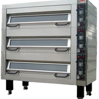 Bakemax - Single Deck One Pan Wide Floor Model Electric Artisan Stone Deck Oven - BMSD001