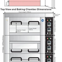 Bakemax - Single Deck One Pan Wide Floor Model Electric Artisan Stone Deck Oven - BMSD001