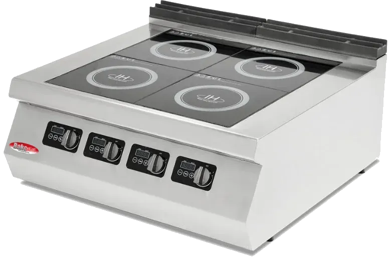 Bakemax - Stainless Steel Countertop 4 Burner Electric Induction Cooker - BMPLS7IND020