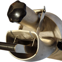 Bakemax - Stainless Steel Vegetable Slicer and Cheese Grater Attachment for Mixers #12 Hub - BMVS001