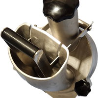 Bakemax - Stainless Steel Vegetable Slicer and Cheese Grater Attachment for Mixers #12 Hub - BMVS001