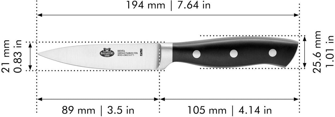 Ballarini - Brenta 3.5" Stainless Steel Paring Knife - 18530-081