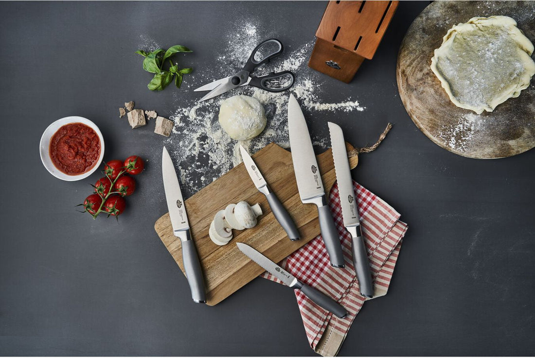 Ballarini - Tanaro 7 PC Stainless Steel Knife Block Set - 18560-007