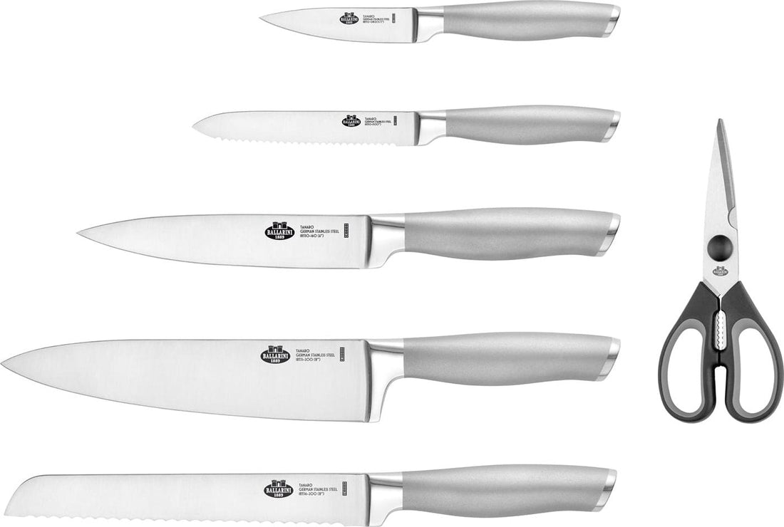 Ballarini - Tanaro 7 PC Stainless Steel Knife Block Set - 18560-007