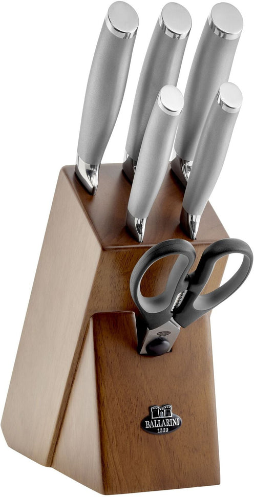 Ballarini - Tanaro 7 PC Stainless Steel Knife Block Set - 18560-007