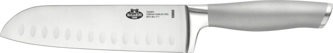 Ballarini - Tanaro 7" Silver German Stainless Steel Santoku Knife - 18557-181