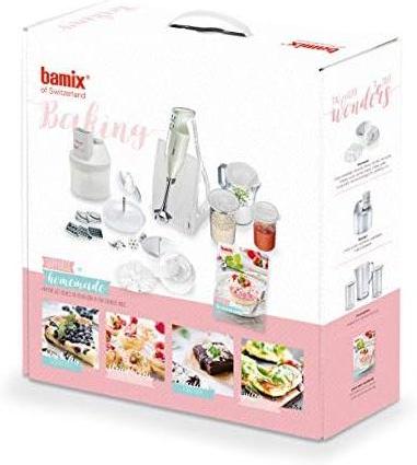 Bamix - BAKING Hand Blender Package, White-Light Grey - BAKING M200