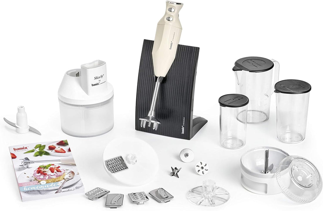 Bamix - BAKING Hand Blender Package, White-Light Grey - BAKING M200